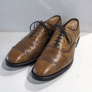 Allen Edmonds Fifth Avenue Olive, Light Green Oxfords Sz. 9.5 D